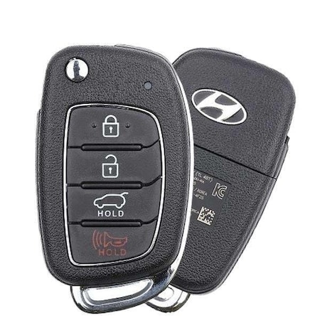 Oem OEM: NEW:  Hyundai Tucson 2015-2019 / 4-Button Remote Flip Key / PN: 95430-D3010 / TQ8-RKE-4F25 RFK-HY-D3010